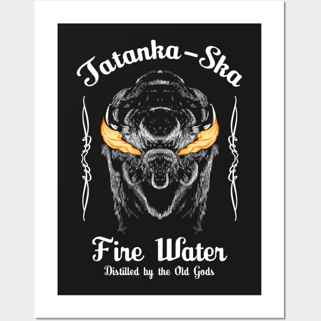 Tatanka Ska Fire Water Wall Art by LegendaryPhoenix